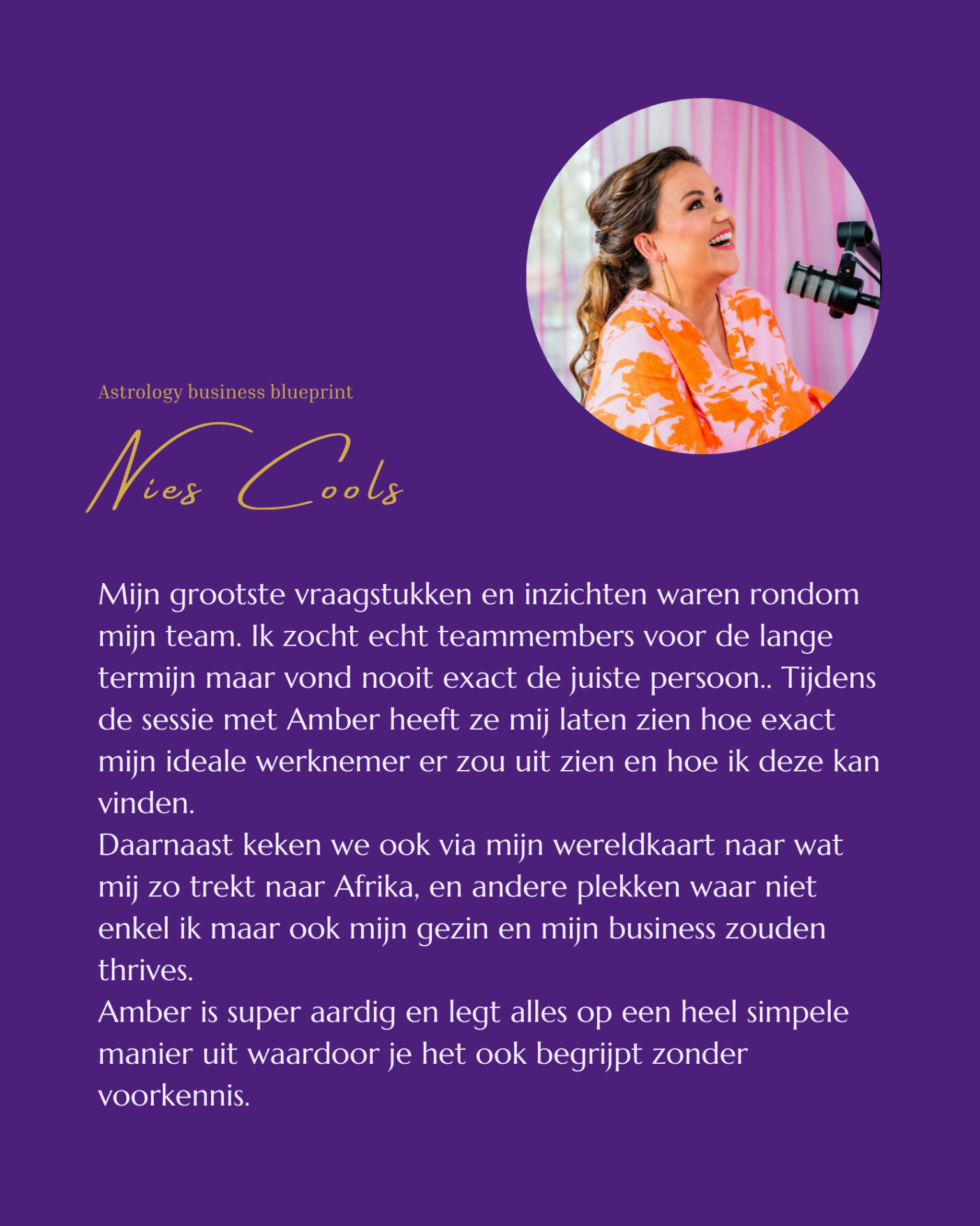 Ervaring van Nies Cools