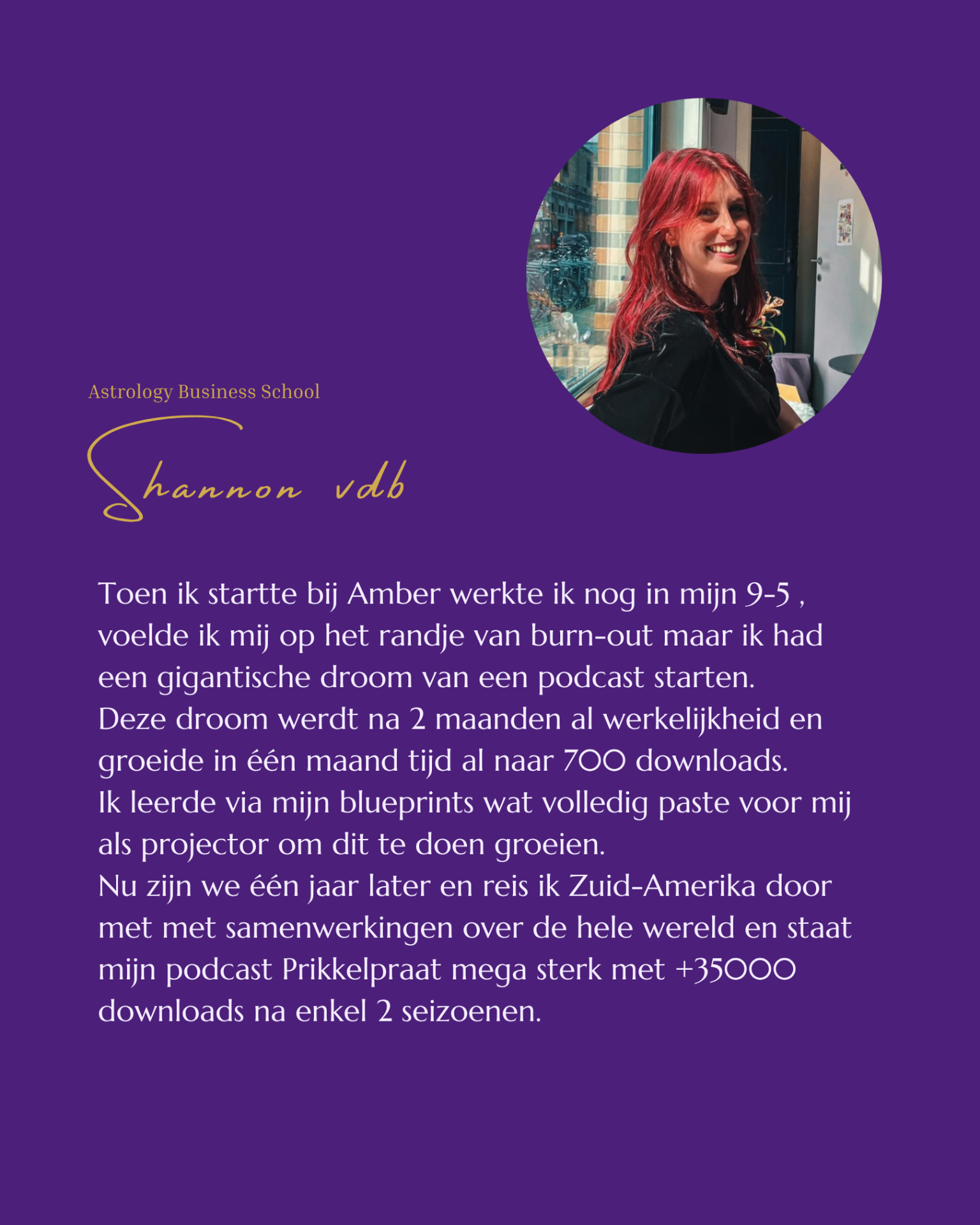 Ervaring van Shannon vdb